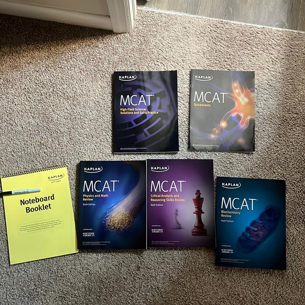 Kaplan MCAT books.